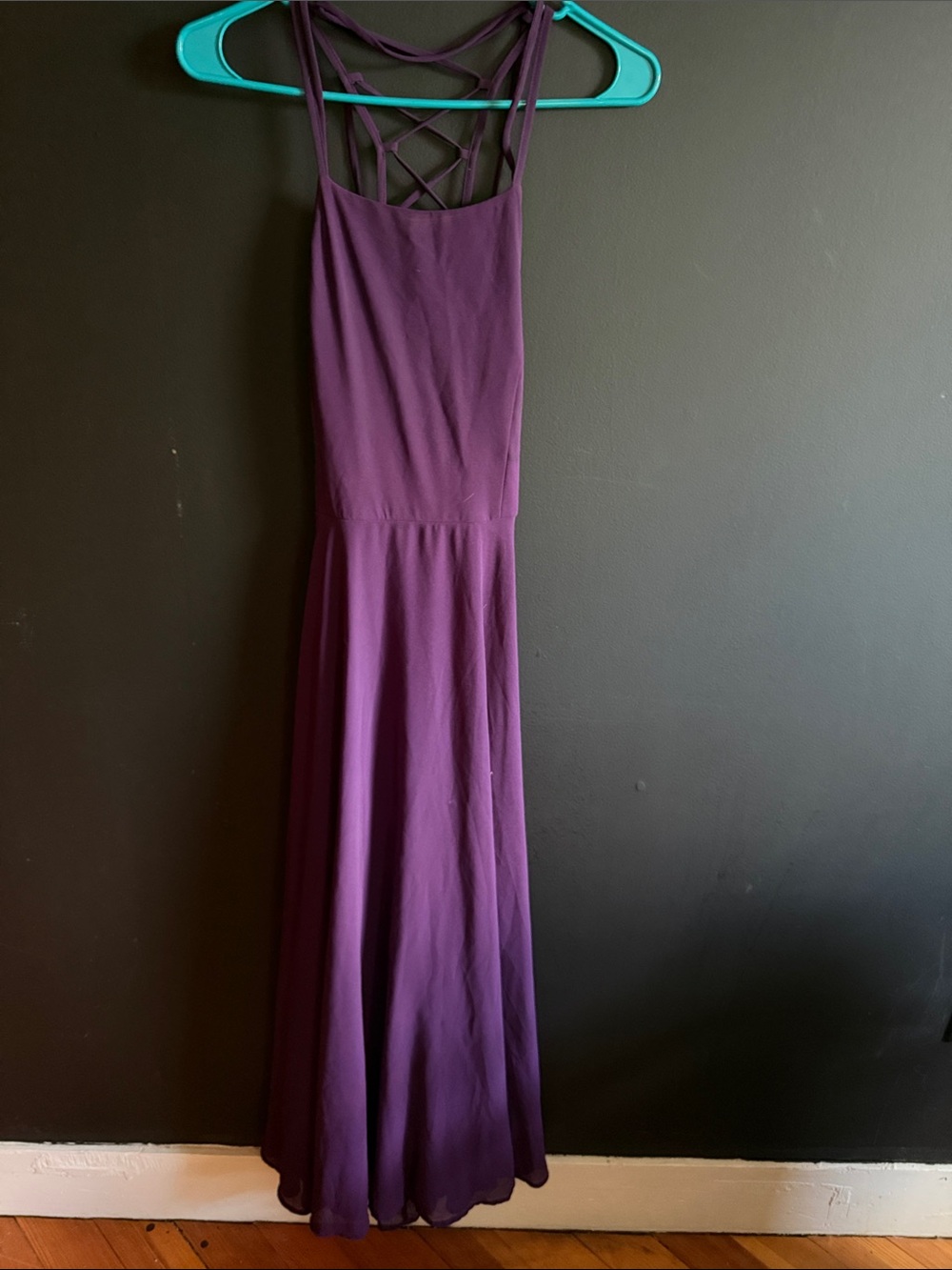 Lulus Purple Strappy Back Maxi Dress